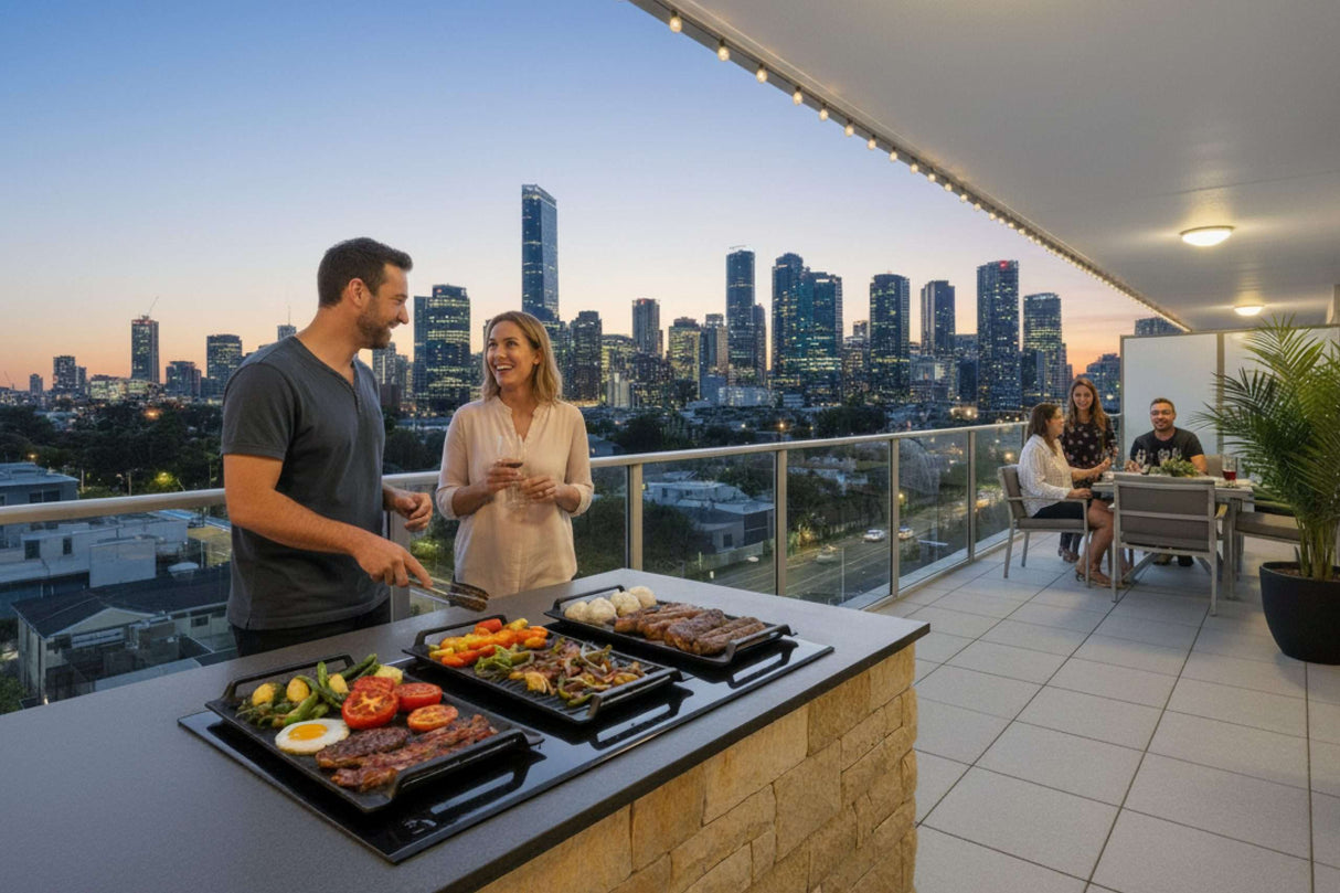 Kleenmaid iNDUQ9032 iNDUQ 90cm Built in Electric Induction BBQ