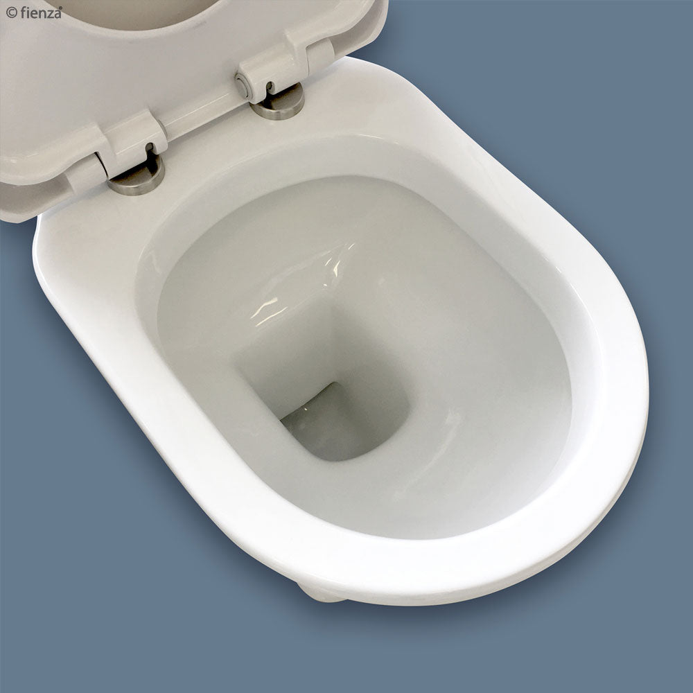 Fienza 060130W Close Coupled RAK Washington S-Trap 240mm Toilet, White