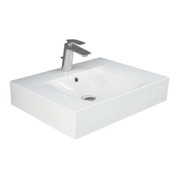 Fienza 06101AWHA RAK Des 61 Wall Basin, One Tap Hole, Alpine White - Special Order