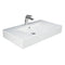 Fienza 08101AWHA RAK Des 81 Wall Basin, One Tap Hole, Alpine White - Special Order