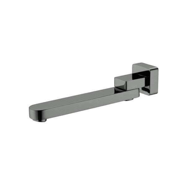 Nero NR207GM Bianca Swivel Bath Outlet - Gunmetal Grey