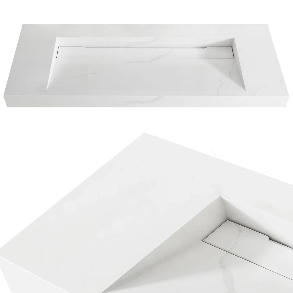 Otti Moonlight Wall Hung Vanity, Satin White