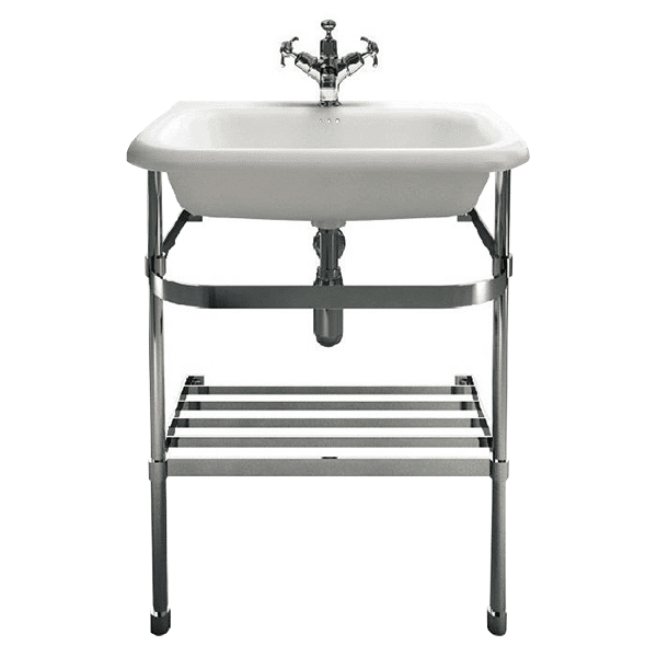 Abey Burlington 132107 Classic Basin With Stainless Wall Stand Basins