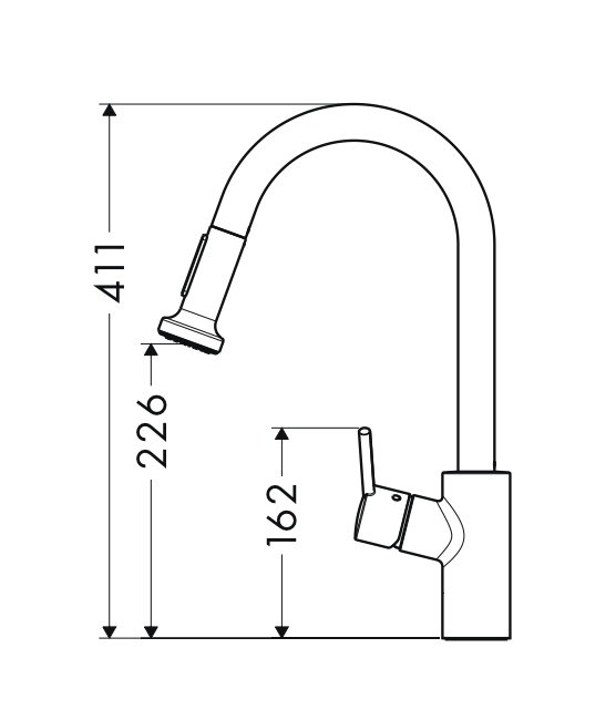 Hansgrohe 14864003 Talis S2 Variarc Single Lever Kitchen Mixer Tap Taps