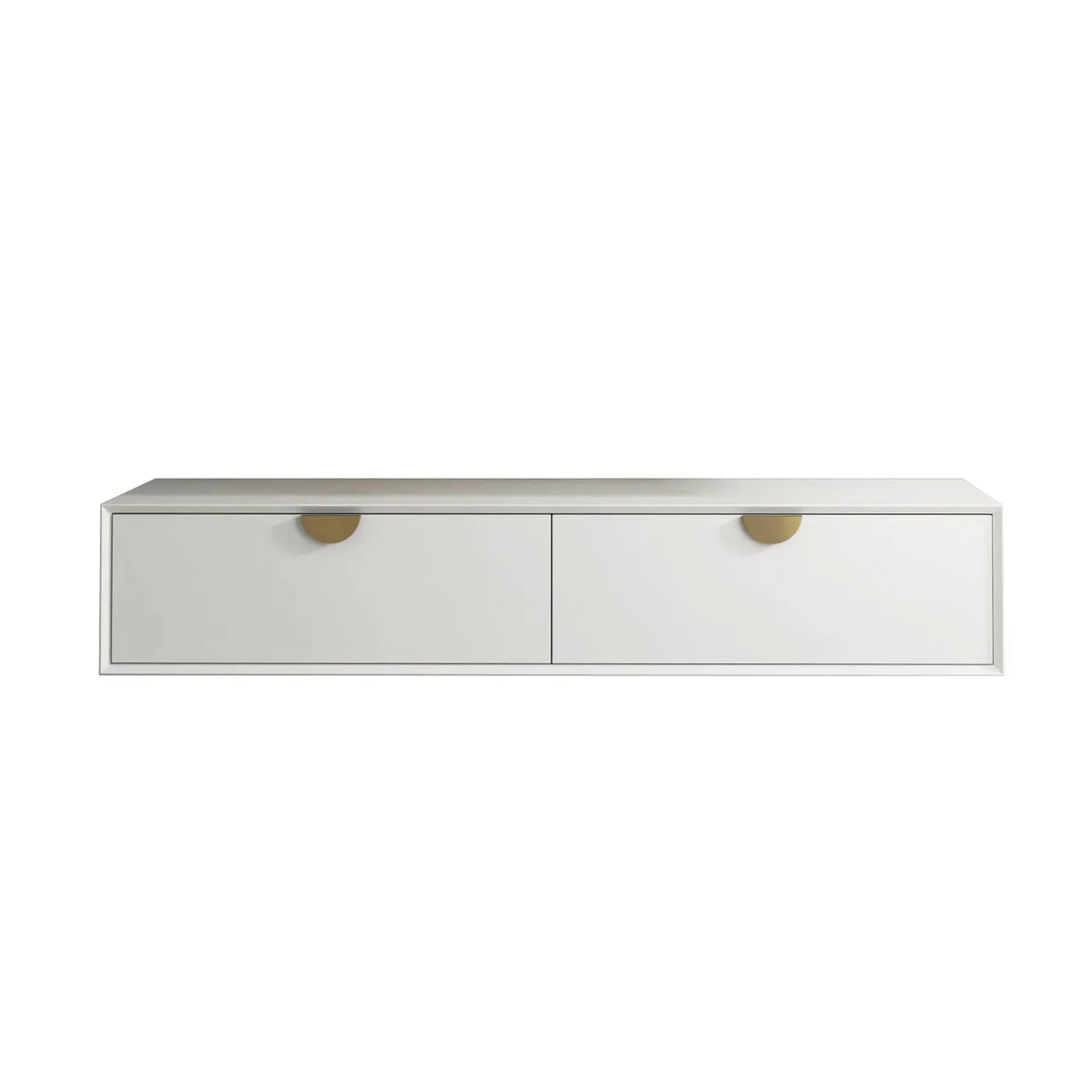 Otti Moonlight Wall Hung Vanity, Satin White