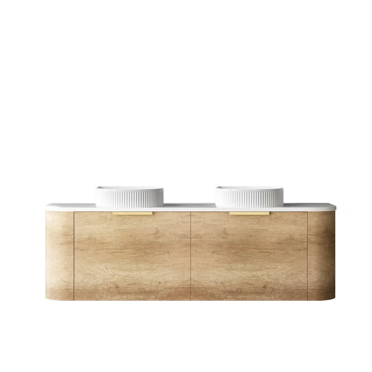 Otti Bondi Wall Hung Vanity, Natural Oak