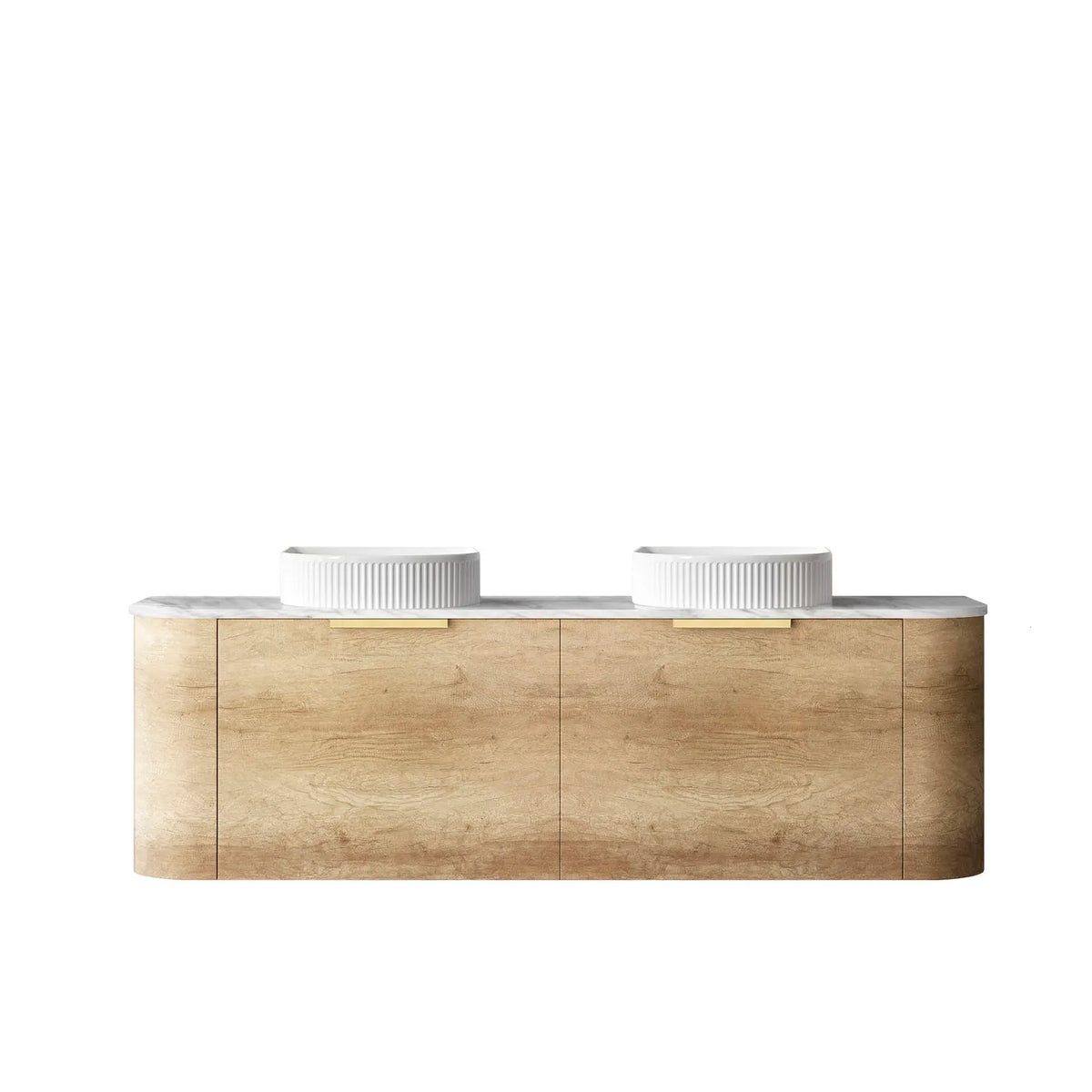 Otti Bondi Wall Hung Vanity, Natural Oak