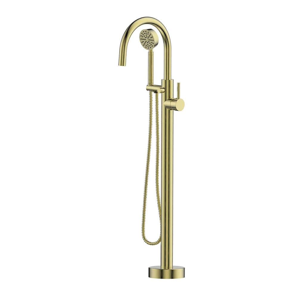 Greens Gisele Freestanding Bath Filler, Brushed Brass, 1844860