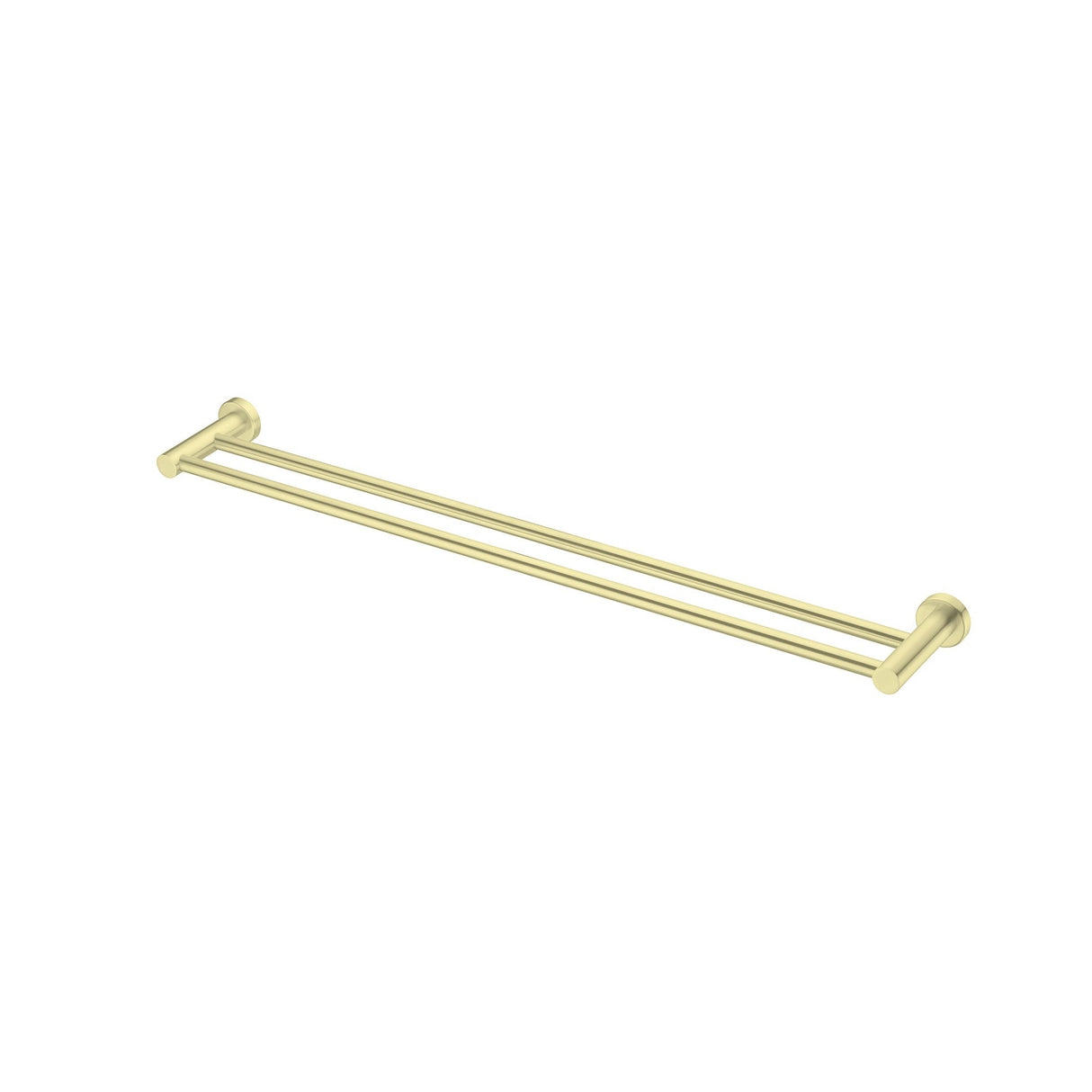 Nero NR1930dBG Mecca Double Towel Rail 800mm - Brushed Gold