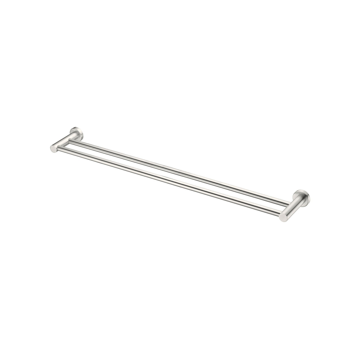 Nero NR1930dBN Mecca Double Towel Rail 800mm - Brushed Nickel