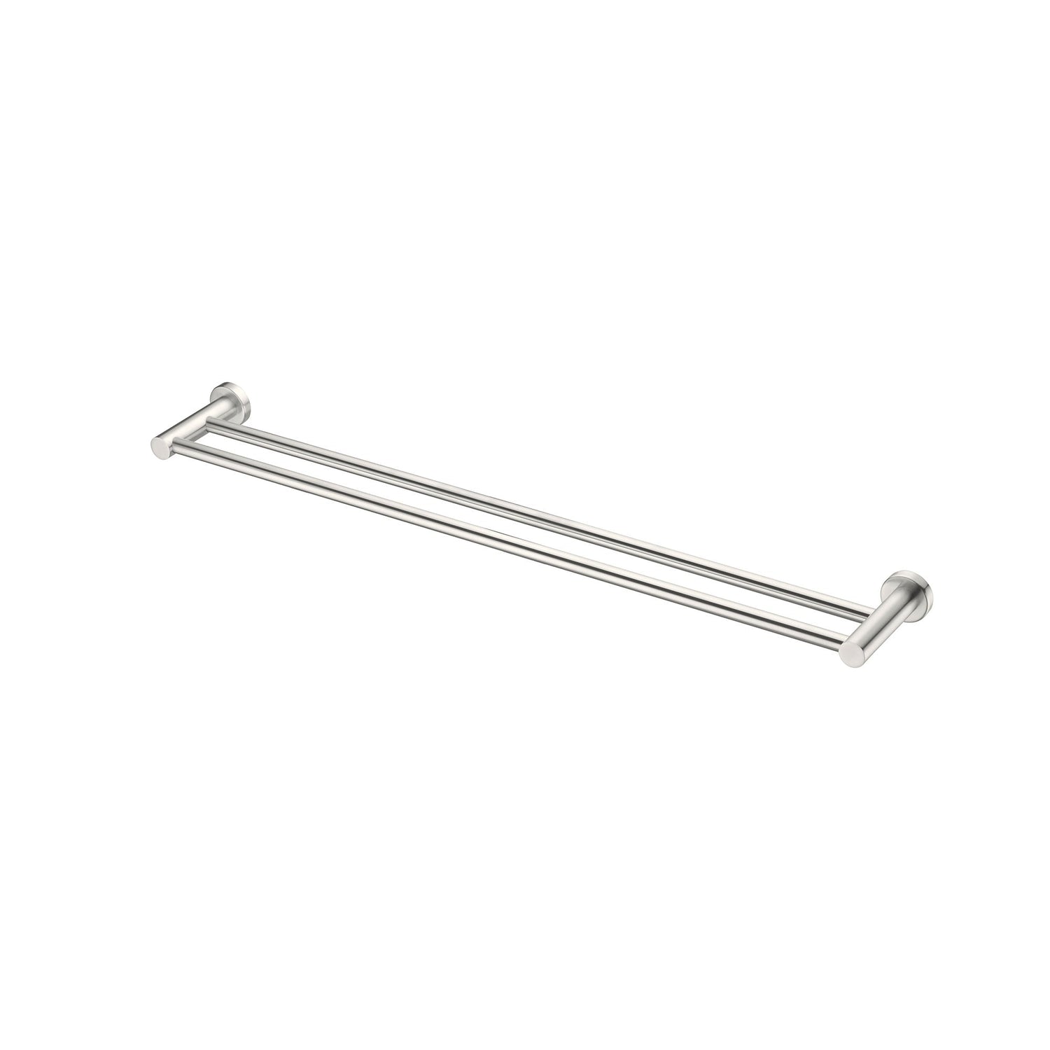 Nero NR1930dBN Mecca Double Towel Rail 800mm - Brushed Nickel