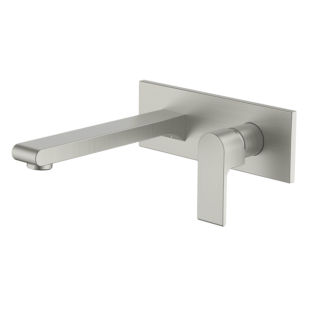 Abey Park Avenue Wall Bath/Basin Spout Set, Brushed Nickel, 1B-2WS-BN