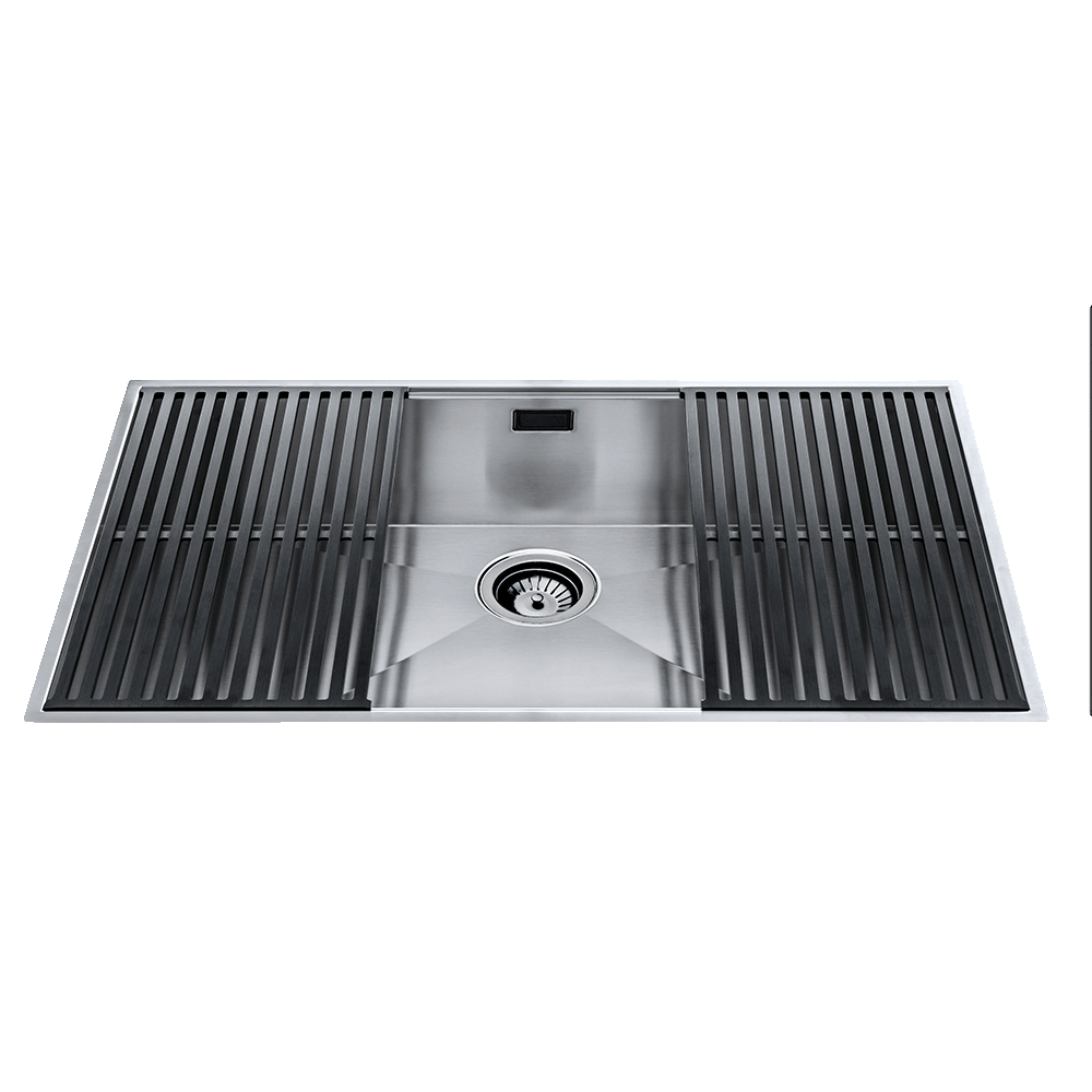 Abey Flexi Single Bowl Stainless Steel Sink, 830x510mm, Topmount/Undermount, (Inc. Grids x 2), 1QA841IK