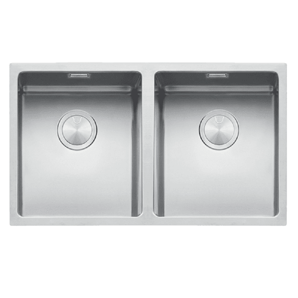 Abey Barazza Double Bowl Stainless Steel Sink, 750x440mm, Topmount/Undermount, 1X842I