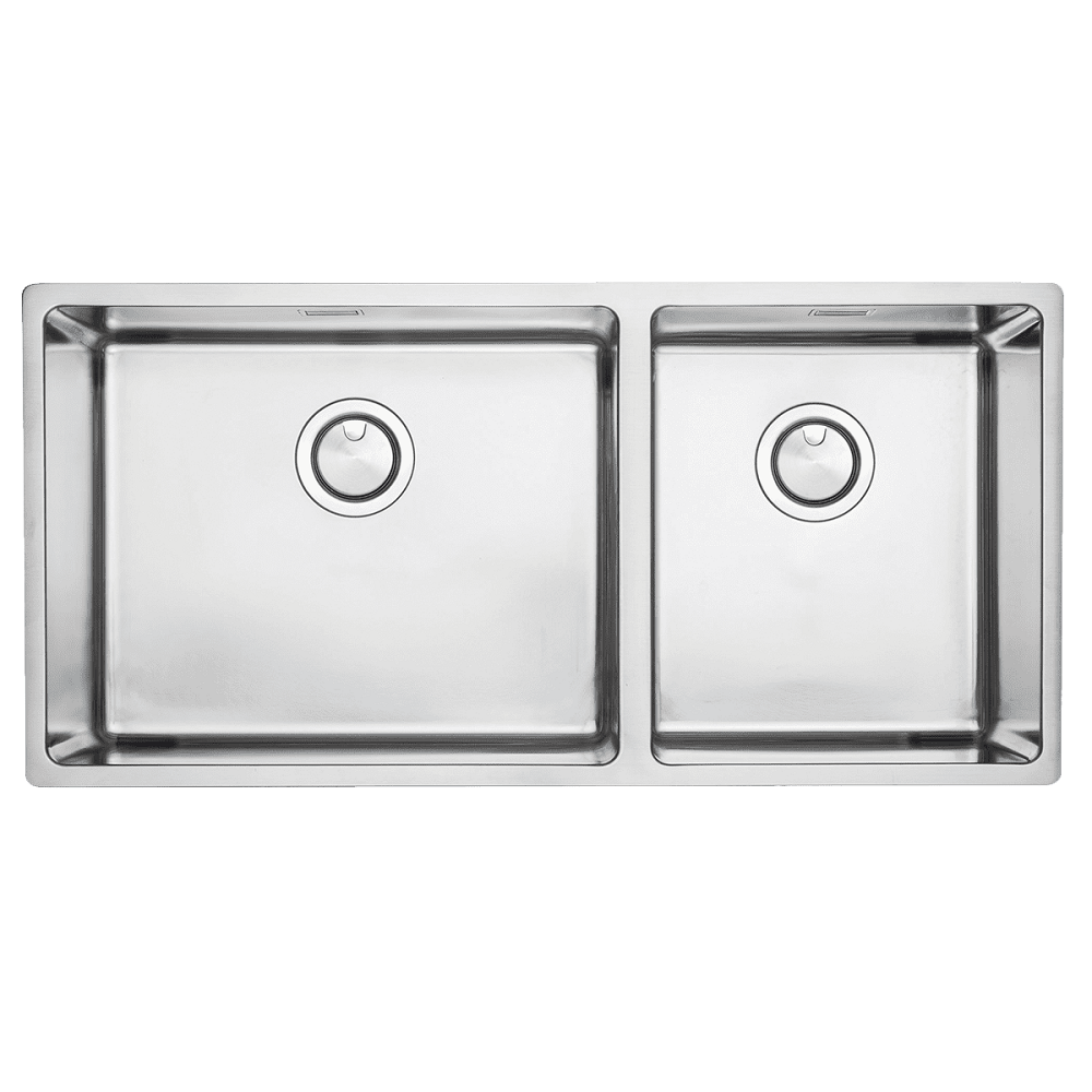 Abey Barazza Double Bowl Stainless Steel Sink, 910x440mm, Topmount/Undermount, 1X942I