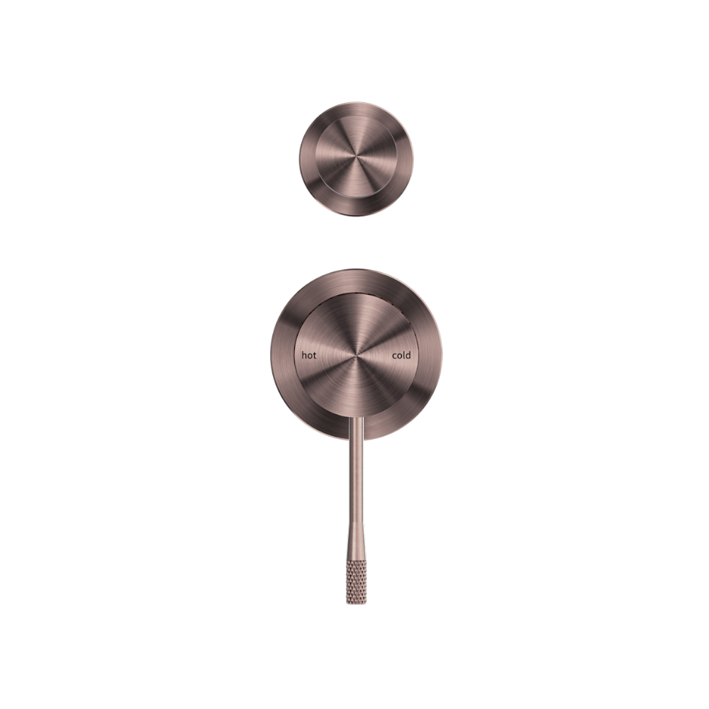 Nero Opal Shower Mixer with Diverter Separate Plate Brushed Bronze NR251909eBZ