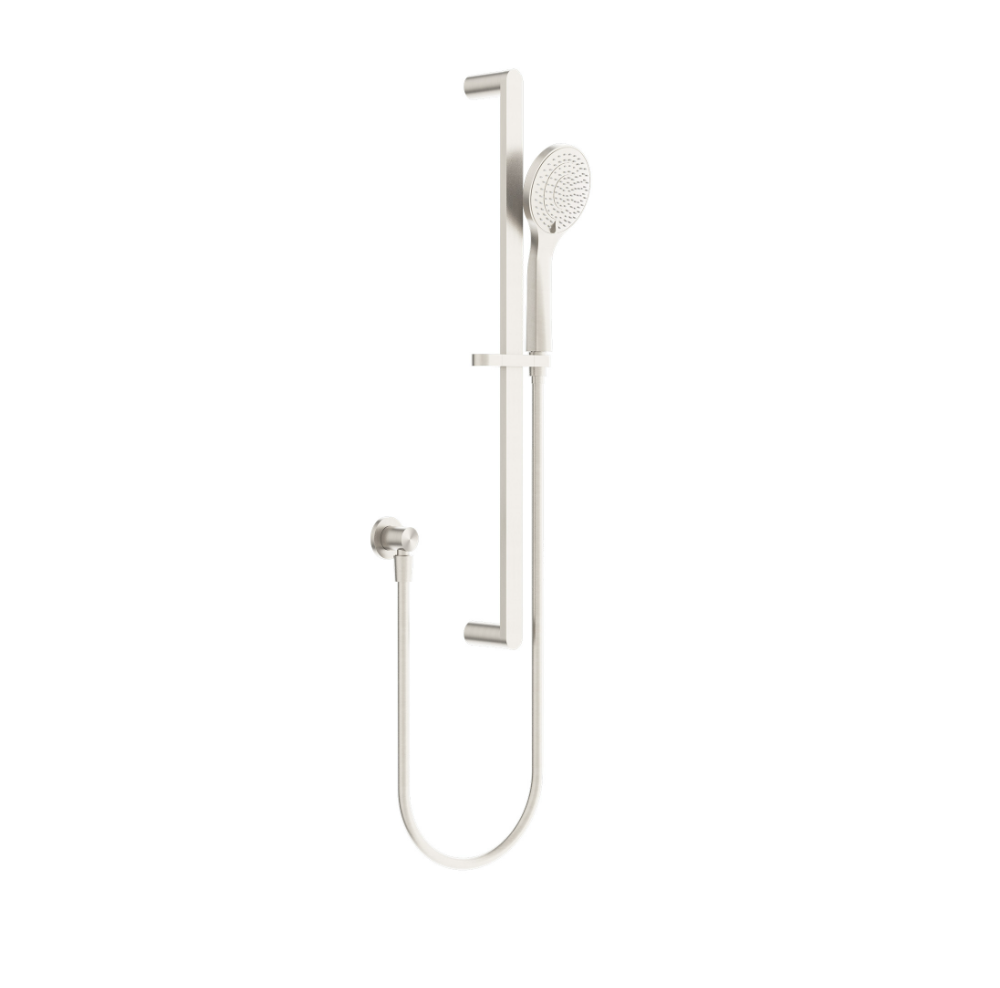 Nero Ecco Shower Rail With Air Shower Brushed Nickel NR30802BN