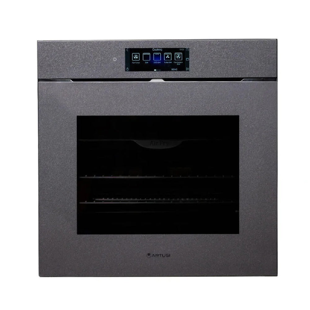 Artusi AON619NB 60cm Designer Edition Built-In Electric Oven, Black Glass