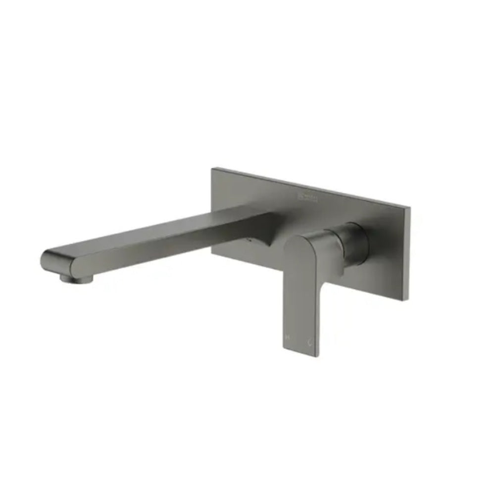 Abey Park Avenue Wall Bath/Basin Spout Set, Gunmetal, 1B-2WS-GM