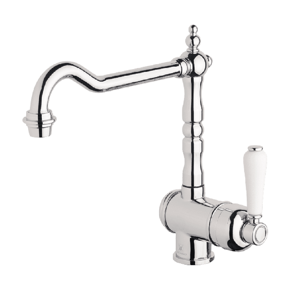 Abey Provincial Kitchen Mixer, Single Lever, Chrome, 2050C