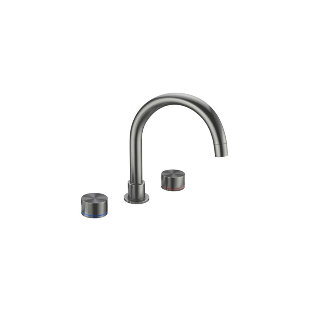 Nero NR211703GM Kara Bath Set - Gunmetal Grey
