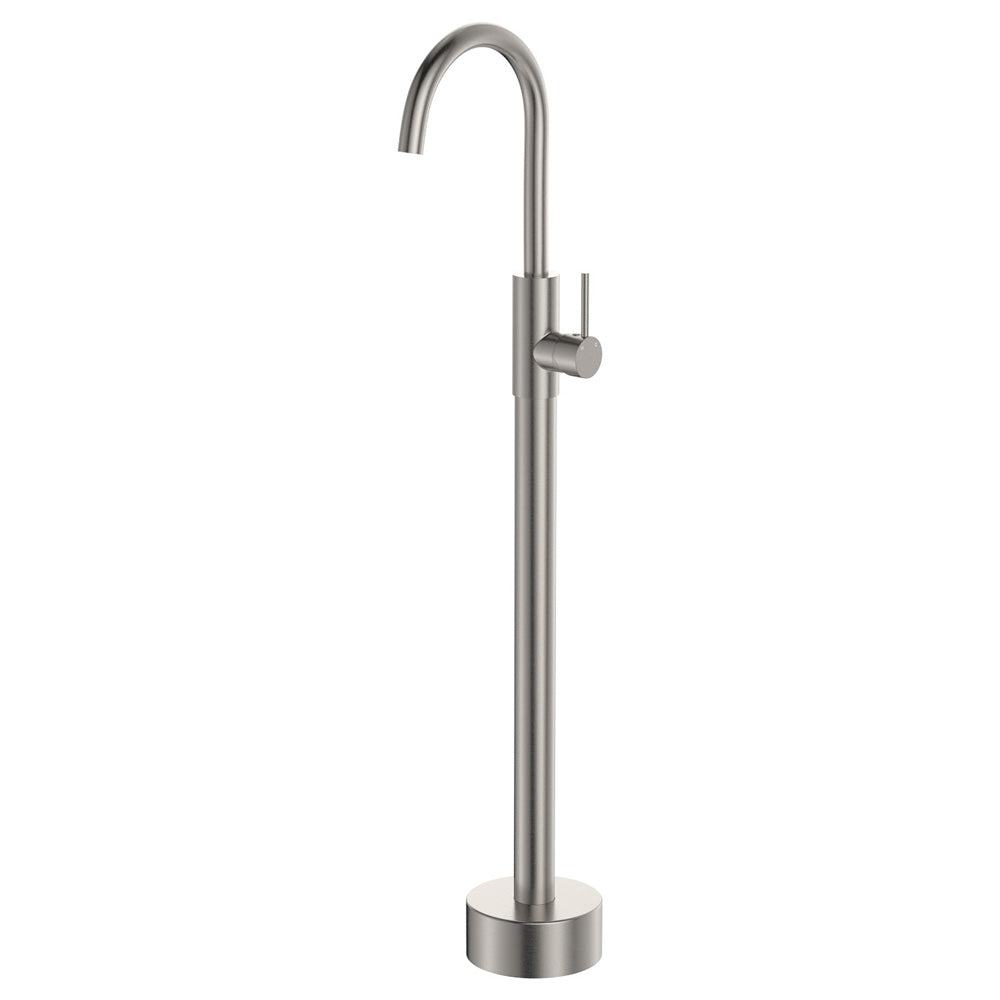 Fienza 213112BN-LF Kaya Floor Mounted Bath Mixer, Brushed Nickel