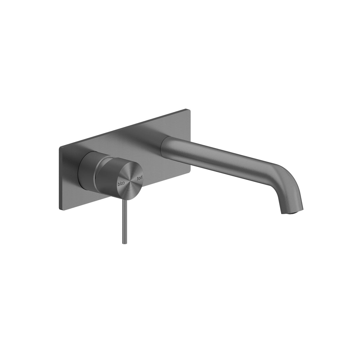 Nero Mecca Wall Mixer Set Basin / Bath - Gunmetal Grey