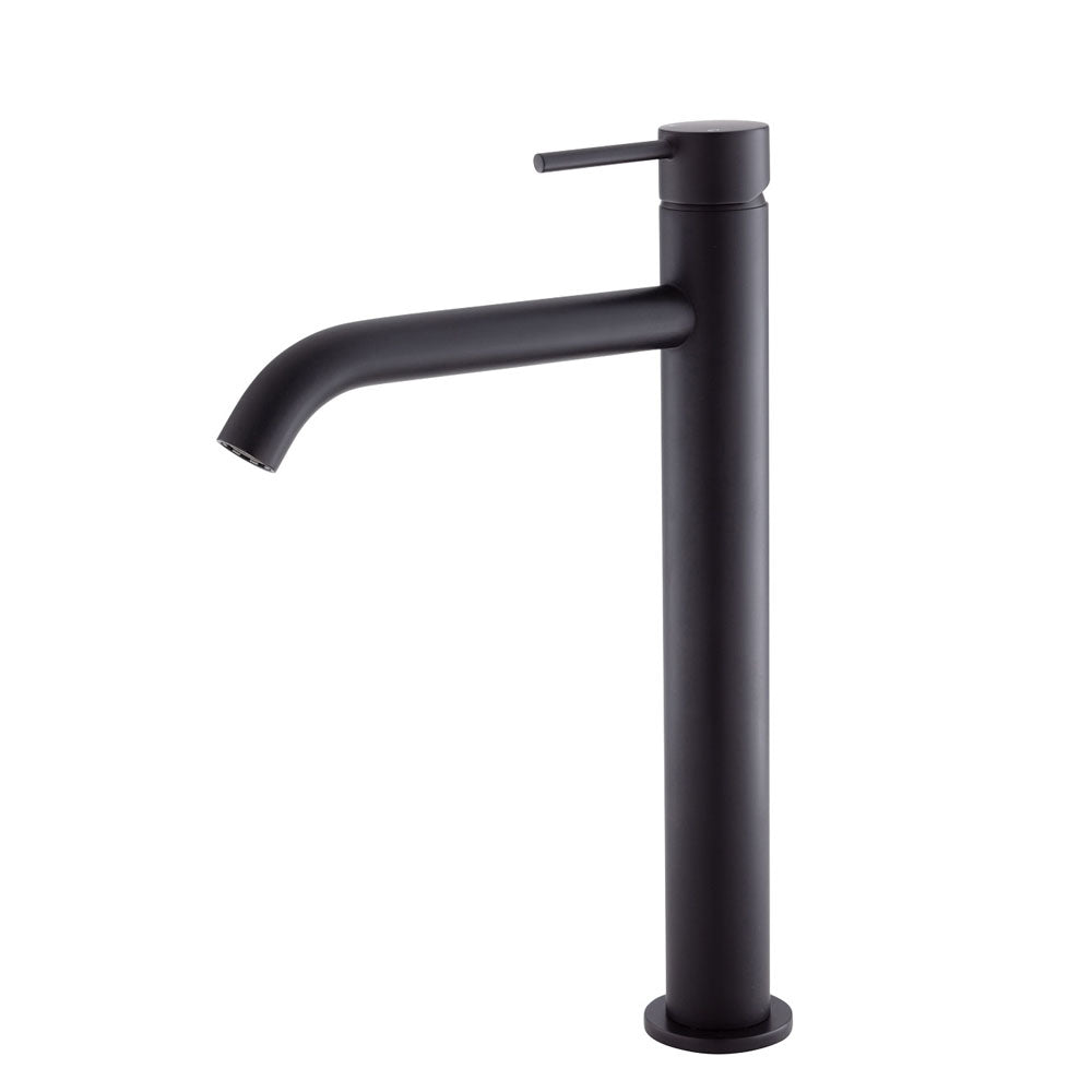 Fienza Kaya 228107B Matte Black Tall Basin Mixer Mixers