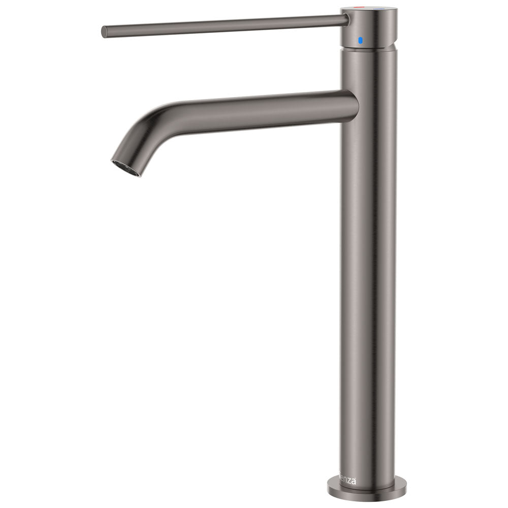 Fienza 228107DGM-LF Kaya Care Tall Basin Mixer, Gun Metal
