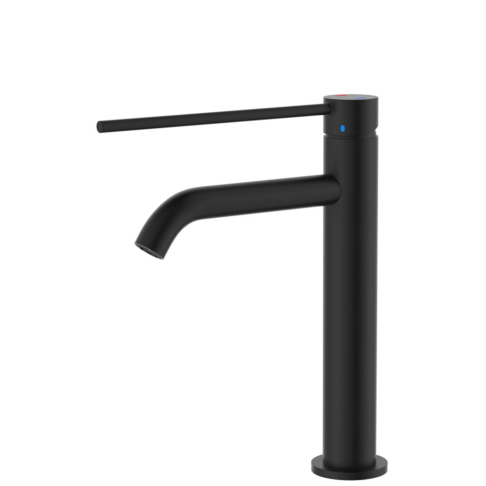 Fienza 228110B-LF Kaya Care Medium Basin Mixer, Matte Black