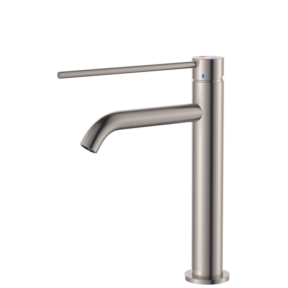Fienza 228110DBN-LF Kaya Care Medium Basin Mixer, Brushed Nickel