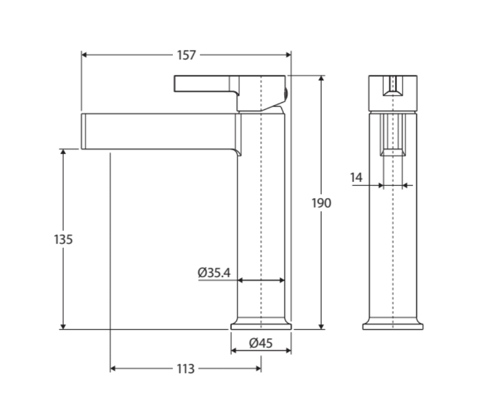 Fienza Sansa 229103Bn Brushed Nickel Basin Mixer Mixers