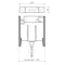 Caroma 237002 Invisi Series II® Cistern - Induct/Inwall/Inceiling - Urinals - Single Flush - Special Order