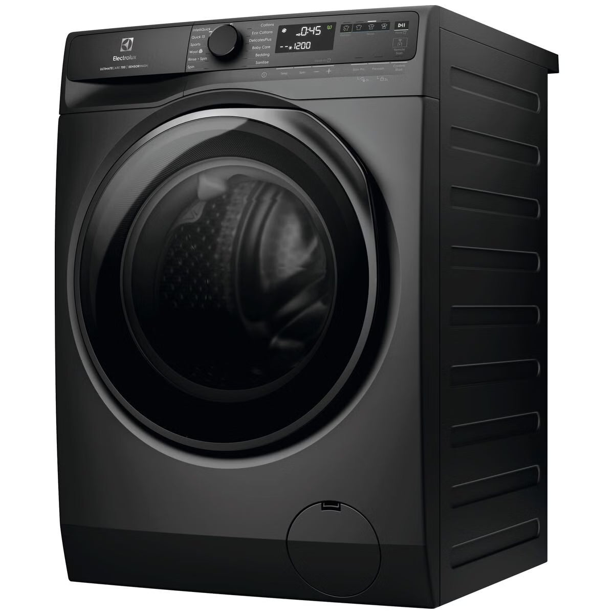 Electrolux EWF1243R7SCS 700 Series 12kg Front Load Washing Machine, Dark Onyx - Electrolux Factory Seconds
