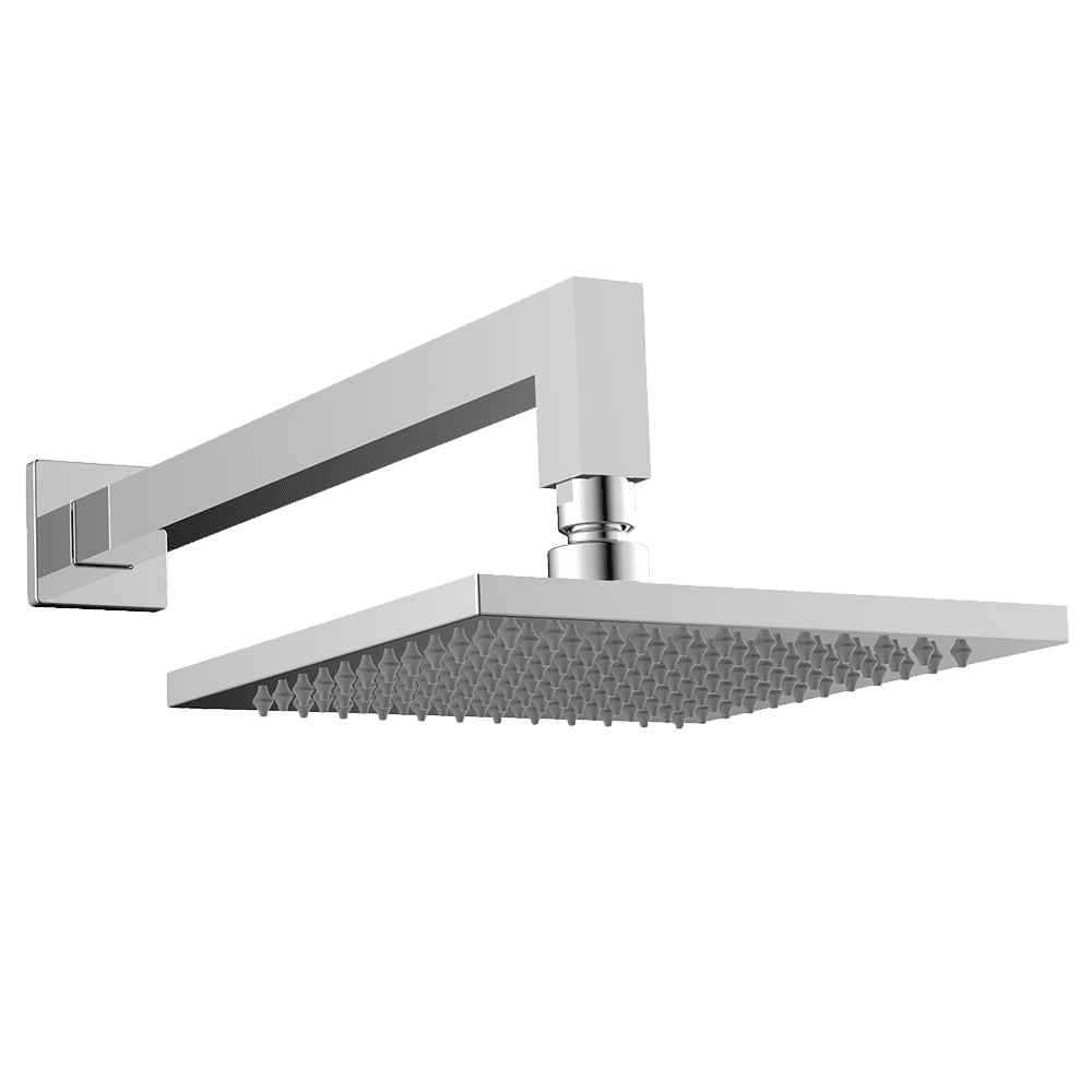 Abey Gareth Asthon Horizontal Overhead Shower, Square, Chrome, 2SHSQ