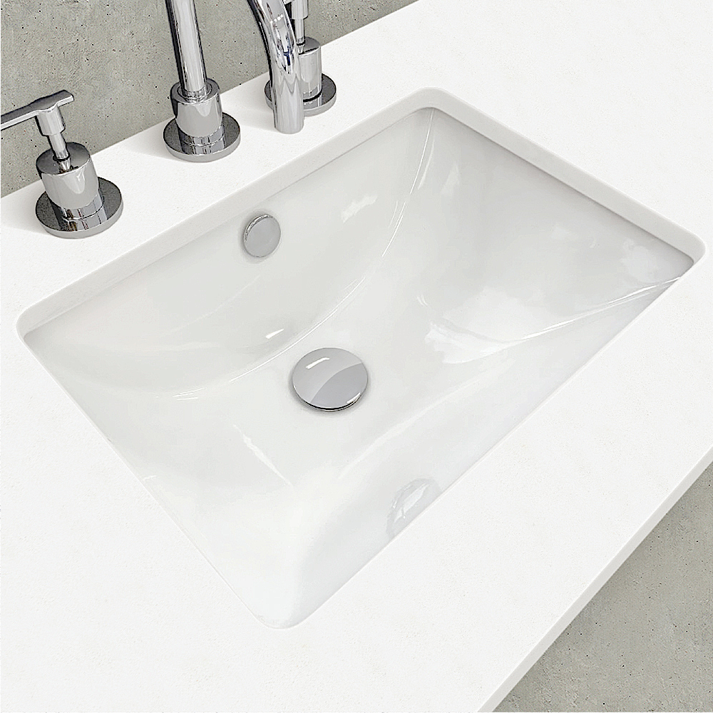 Fienza SC150ZKD Crystal Pure Undermount Stone Top, Fingerpull 1500mm (Double Basin) Vanity Unit with Kickboard Satin White