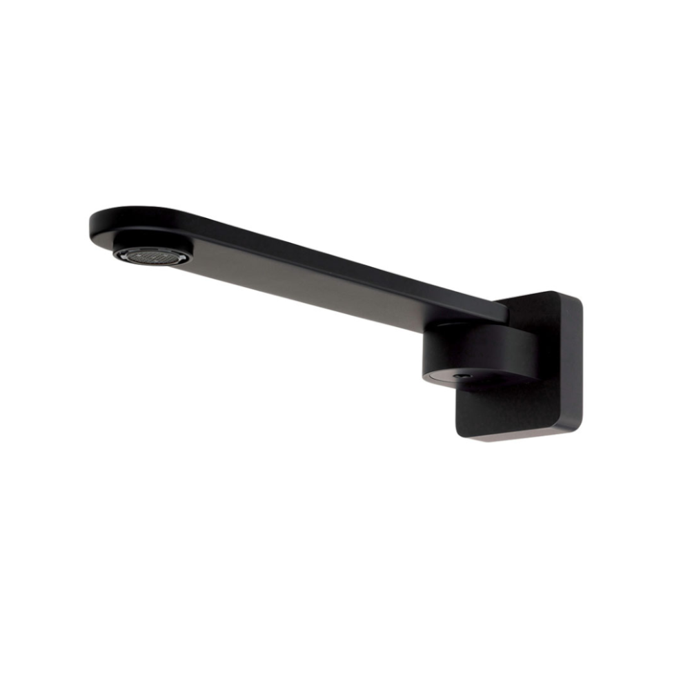 Fienza 221116B Empire Slim Swivel Bath Outlet, Matte Black