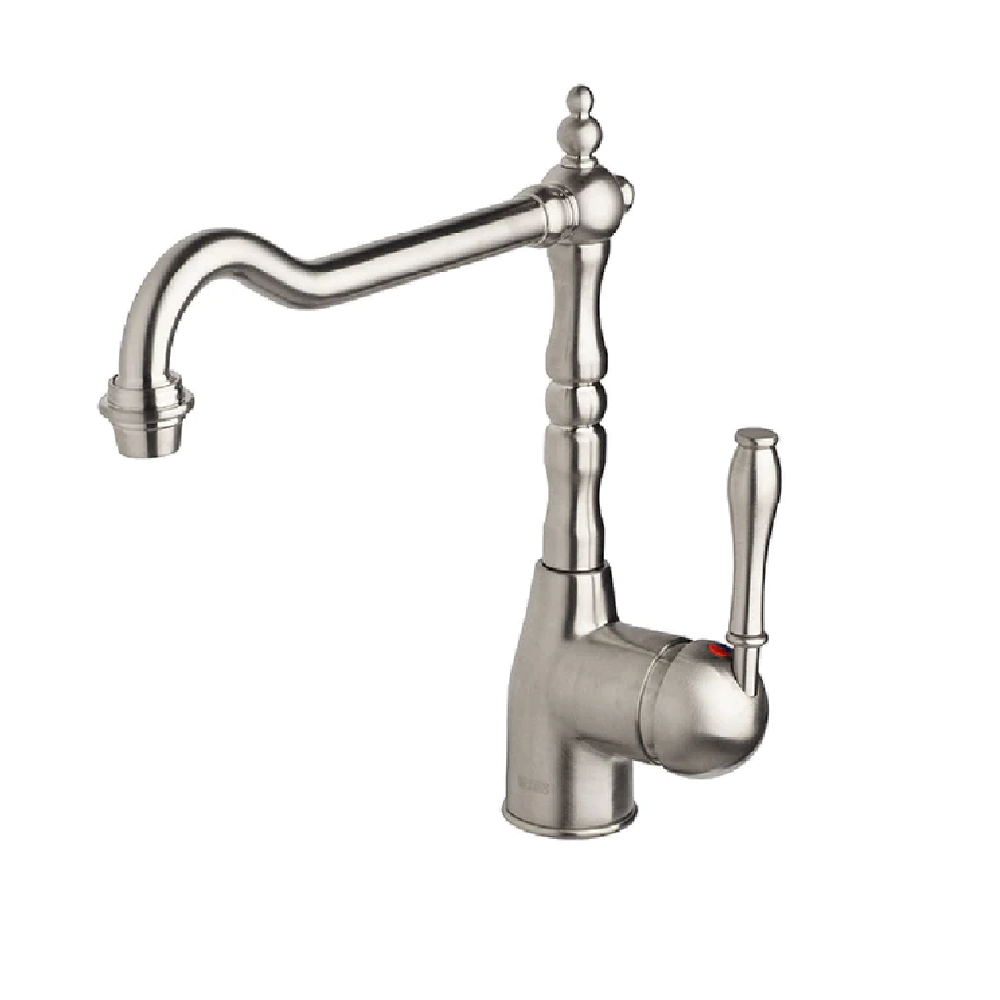 Abey Armando Vicario Provincial Single Lever Kitchen Mixer Brushed Nickel, PALAIS-BN