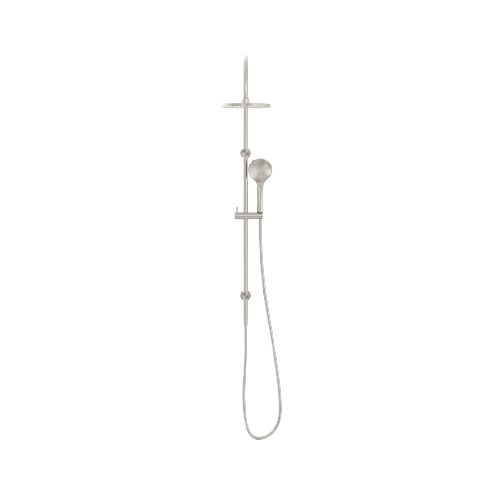 Nero Mecca Twin Shower With Air Shower Brushed Nickel NR221905bBN
