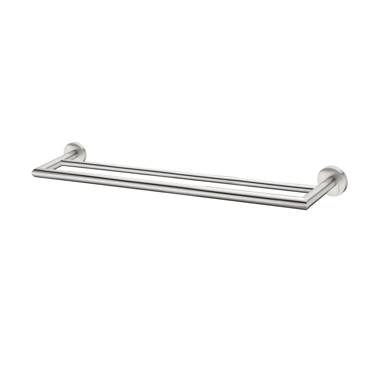 Nero NR3630DBN Dolce Double Towel Rail 700mm - Brushed Nickel