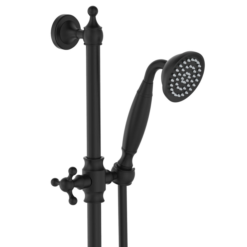 Fienza Lillian Lever Rail Shower Set Matte Black 339103Bk Showers