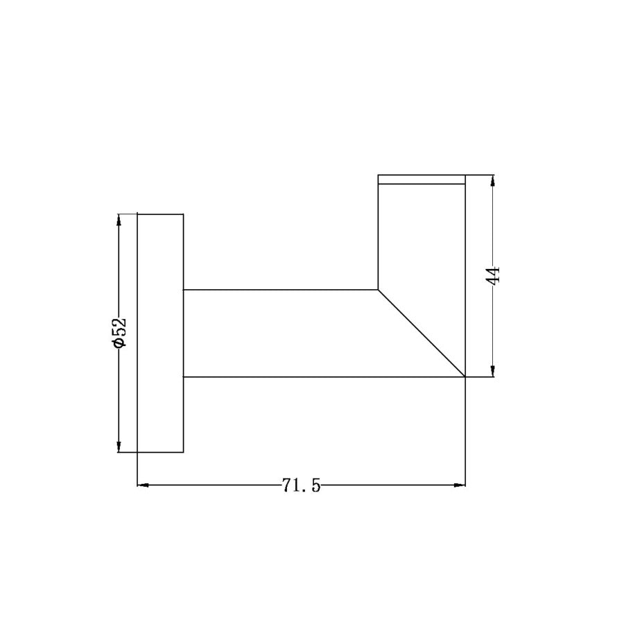 Nero Dolce Robe Hook Brushed Nickel NR3682BN
