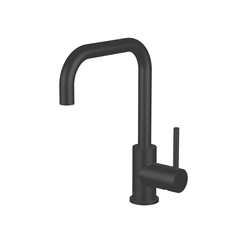 Abey Lucia Square Mixer Side Lever, Black, 3K3-B
