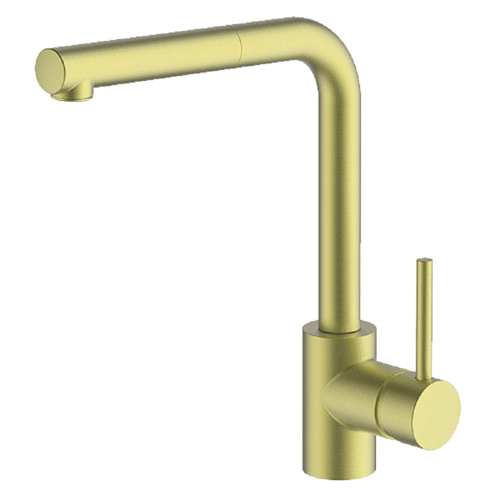 Abey Lucia Kitchen Mixer, Pullout, Brushed Brass, 3K6-BB