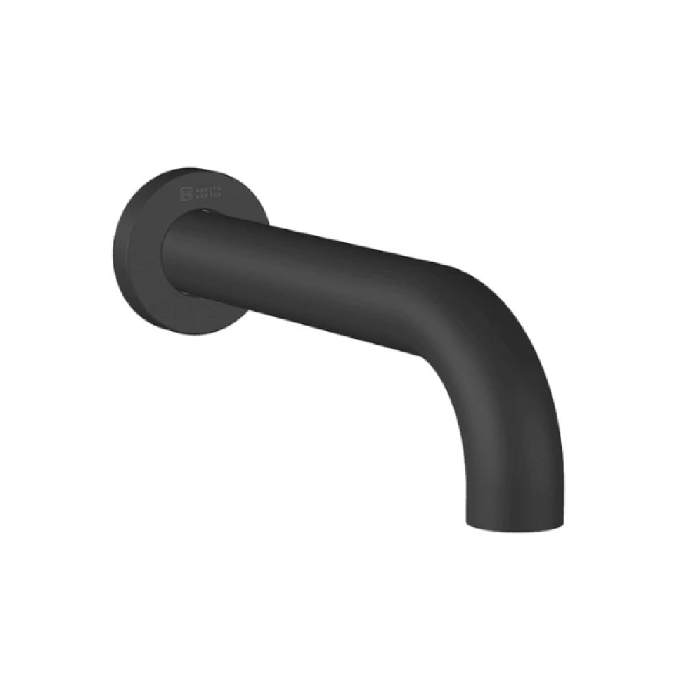 Abey Lucia Curved Bath/Basin Spout, 200mm, Black, 3S-C200-B