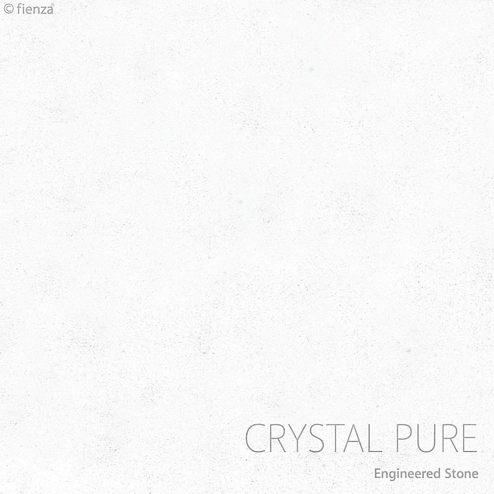 Fienza SC150ZKD Crystal Pure Undermount Stone Top, Fingerpull 1500mm (Double Basin) Vanity Unit with Kickboard Satin White