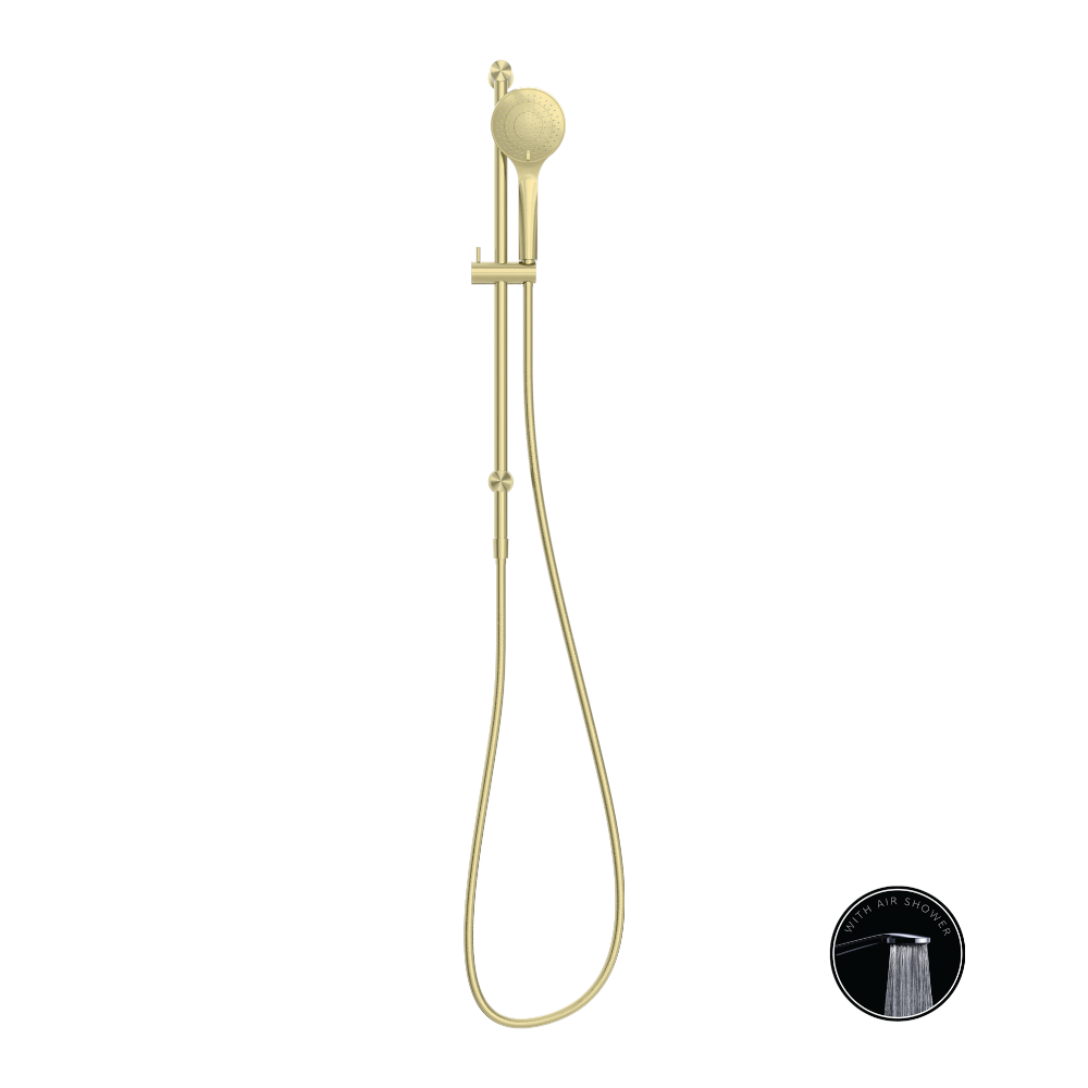 Nero Opal Shower Rail with Air Shower Brushed Gold NR251905aBG