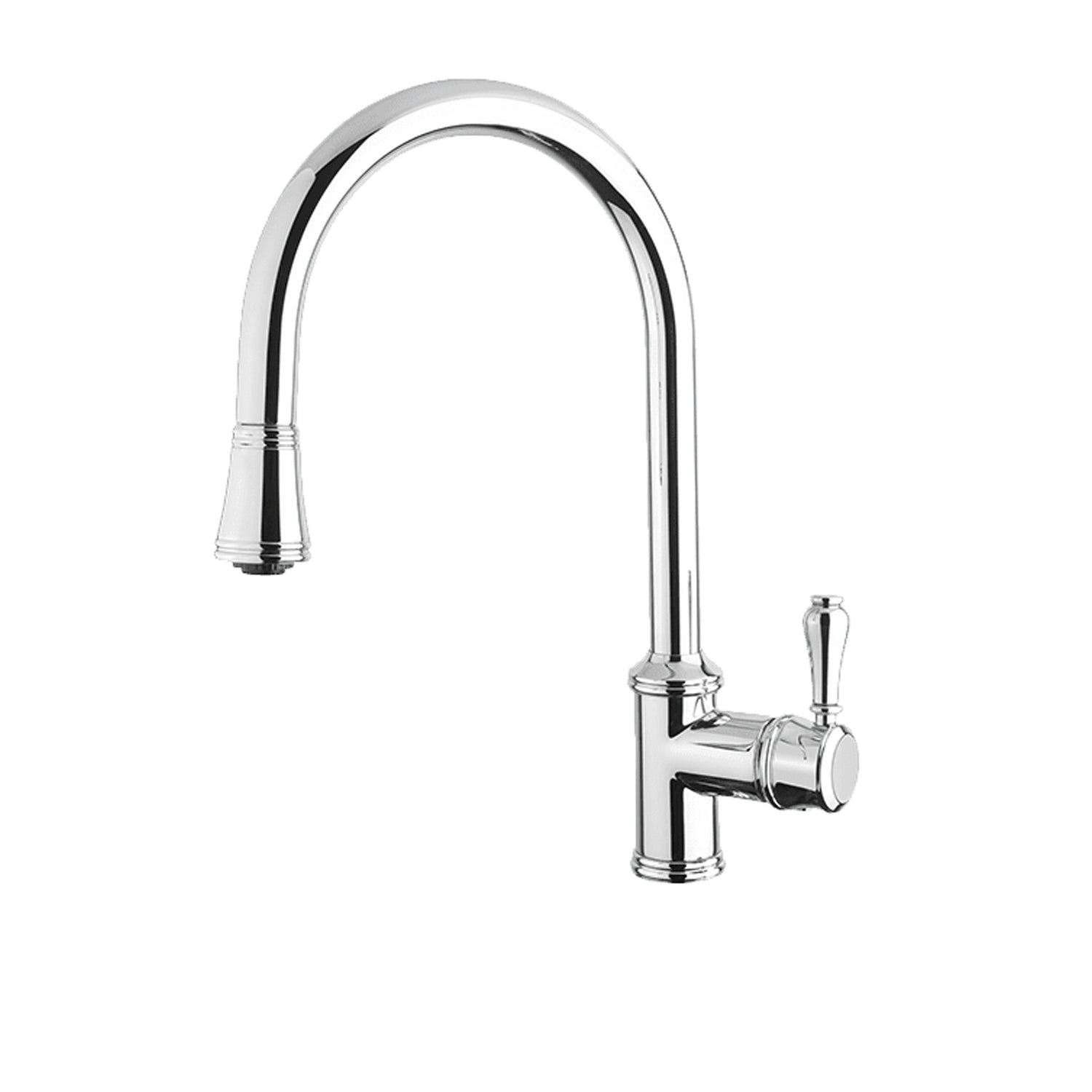 Abey Armando Vicario Provincial Pullout Kitchen Mixer, Chrome, 400674