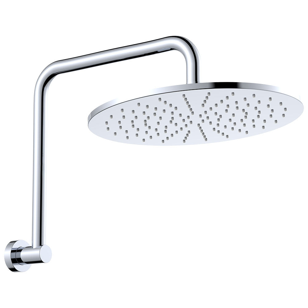 Fienza 411109-A Empire Slim Gooseneck Shower Arm Set, Chrome
