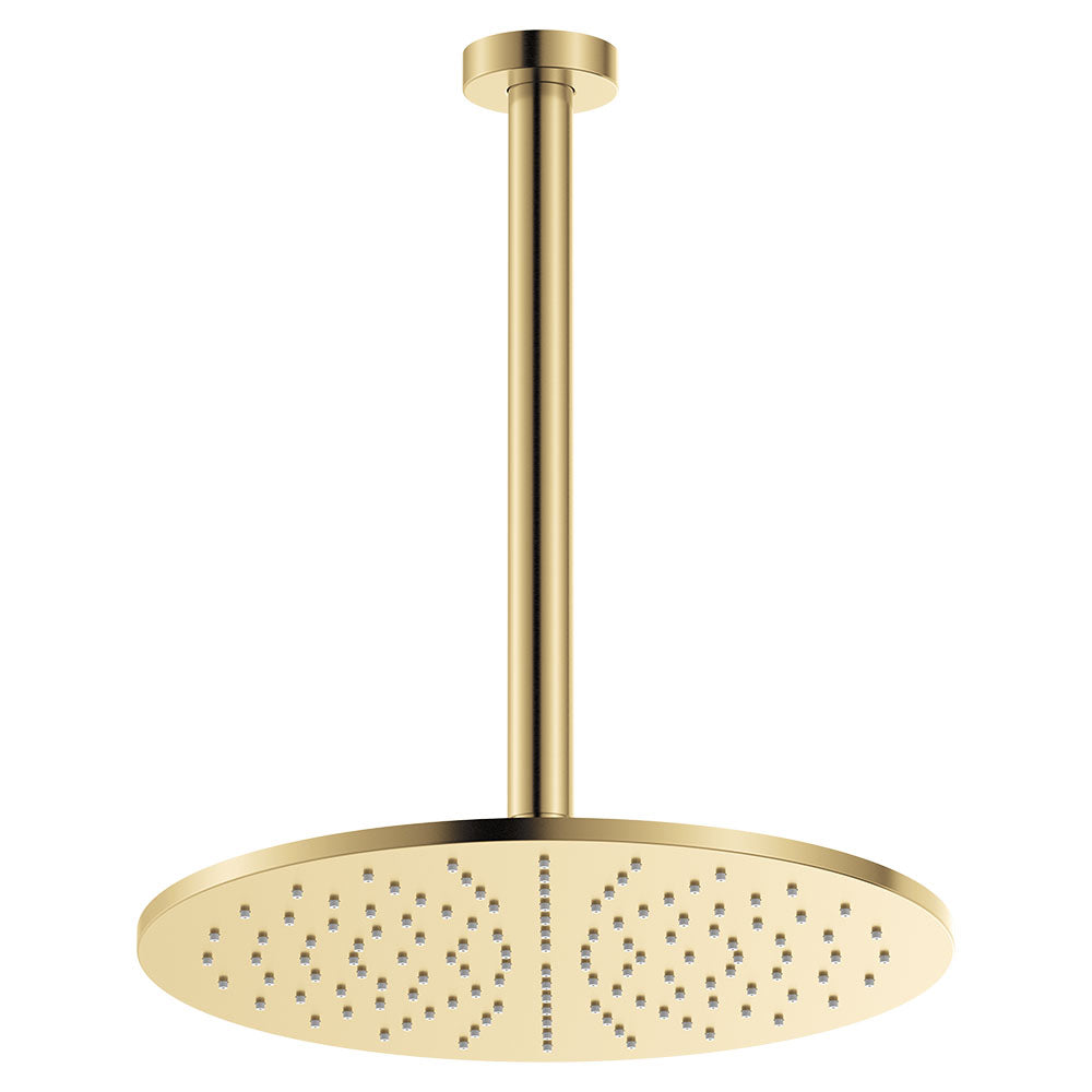 Fienza 411109UB-C Empire Slim Shower Ceiling Dropper Set, Urban Brass
